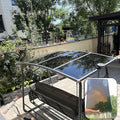 2mm Polycarbonate Sheet,polycarbonate greenhouse panels,Roofing Transparent Insulation Daylighting Panels,strong and not easily deformed,for Greenhouse Sheds Roofs,Carports.(Brown,2.62x65.6ft)