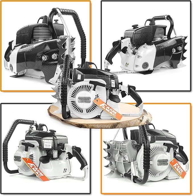 FARMMAC F070W Gas Chainsaw Powerhead, NEOTEC Chainsaw 105cc 2-Cycle Gasoline Power Chain Saws, 4.8KW 6.4HP Fit for 36 and 42 inch Bar, All Parts Compatible with MS070 090 Neotec NS8105 without Bar