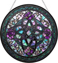 Mystical Celtic Knot Stained Glass Sun Catcher, Wall Hanging Colored Decor Room Indoor Window Decor, Halloween, Christmas Hanging Ornament Mother Day