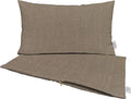 RSH DECOR: Sunbrella Pillow Covers Set of 2 | Covers Only - 20" x 12" | Outdoor Lumbar Pillow Covers Crafted with Sunbrella Performance Fabric | Canvas Taupe