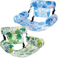 SLOOSH Inflatable Pool Floats Adult,2 Packs Floating Lounge Chairs,Blow up Pool Noodles for Adult Heavy Duty,Floating Chair for Party Summer Water Beach Lake Fun