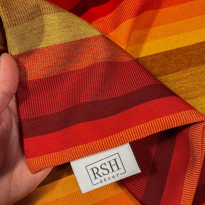 RSH DECOR: Sunbrella Pillow Covers Set of 2 | Covers Only - 20" x 12" | Outdoor Lumbar Pillow Covers Crafted with Sunbrella Performance Fabric | Astoria Sunset