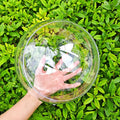 Acrylic Hollow Ball, Clear Plastic Fillable Ornaments Ball, DIY Clear Plastic Balls for New Years Present,Xmas Tree,Home Decoration,Wedding,Party (25cm/9.84inch,2PCS)