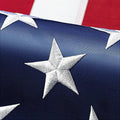 XIFAN Premium American Flag 6x10 ft Outdoor Outside, Heavy Duty Polyester Large USA Flag, the Strongest Longest Lasting with Embroidered Stars/Sewn Stripes/3 Brass Grommets/UV Protection